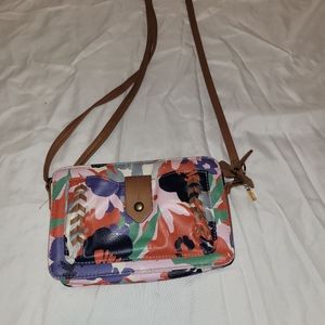 Women’s Rosetti Floral Cross Body Purse,Phone Pocket,zipper Top,CC& ID Slots